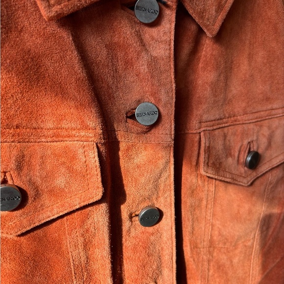 Bernardo Women's Orange Suede Jacket NWT - Picture 5 of 11